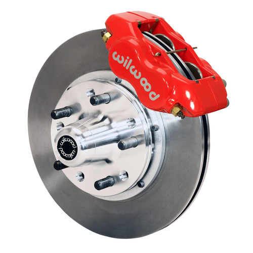 Wilwood Brake Kit, Front, FDLI Pro Series, Lug, 11.00 Rotor, Plain Face, Red, For Chevrolet, Kit