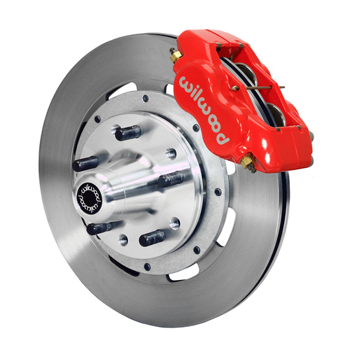 Wilwood Brake Kit, Front, FDLI Big Brake (Hub), Lug, 12.19 Rotor, Plain Face, Red, For Chevrolet, Kit