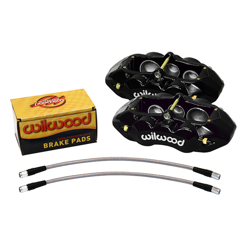 Wilwood Brake Kit, Front, D8-6 Replacement Caliper, Lug, Black, For Chevrolet, Kit