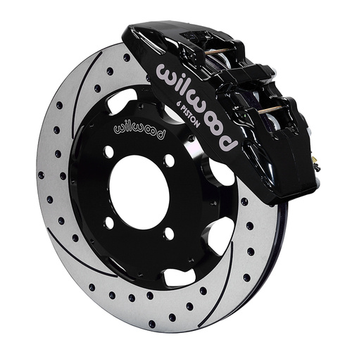 Wilwood Brake Kit, Front, DP6 Big Brake (Hat), Lug, 12.19 Rotor, SRP, Black, For Ford, Kit