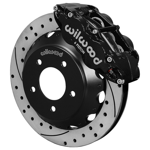 Wilwood Brake Kit, Front, FNSL6R Big Brake (Hat), Radial, 14.00 Rotor, SRP, Black, For Chevrolet, Kit