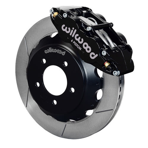 Wilwood Brake Kit, Front, FNSL6R Big Brake (Hat), Radial, 12.88 Rotor, Plain Face, Black, For Mazda, Kit