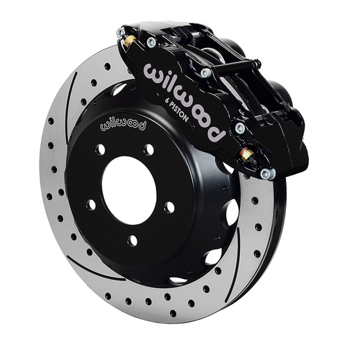 Wilwood Brake Kit, Front, FNSL6R Big Brake (Hat), Radial, 12.88 Rotor, SRP, Black, For Mazda, Kit