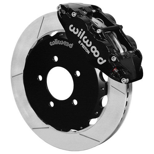 Wilwood Brake Kit, Front, FNSL6R Big Brake (Hat), Radial, 12.88 Rotor, Plain Face, Black, For Honda, Kit