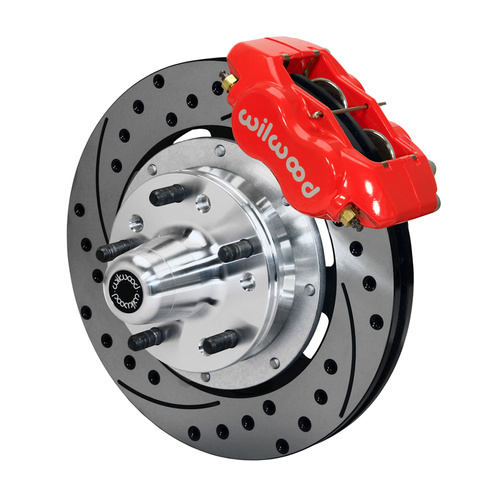 Wilwood Brake Kit, Front, FDLI Big Brake (Hub), Lug, 12.19 Rotor, SRP, Red, For Chevrolet, Kit