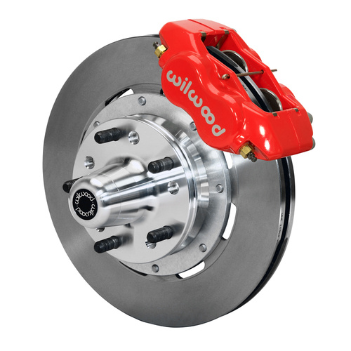 Wilwood Brake Kit, Front, FDLI Big Brake (Hub), Lug, 12.19 Rotor, Plain Face, Red, For Chevrolet, Kit