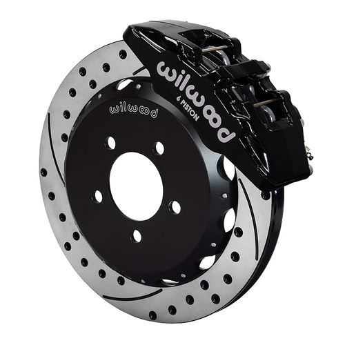 Wilwood Brake Kit, Front, DP6 Big Brake (Hat), Lug, 12.88 Rotor, SRP, Black, w/Lines, Kit