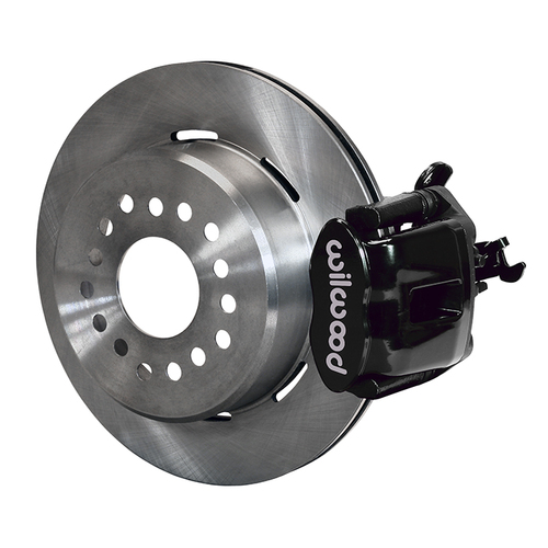 Wilwood Brake Kit, Rear, CPB Caliper 1Pc Rotor, Plain Face, Radial, 12.19 Rotor, Plain Face, Black, OEM, w/Lines, Kit