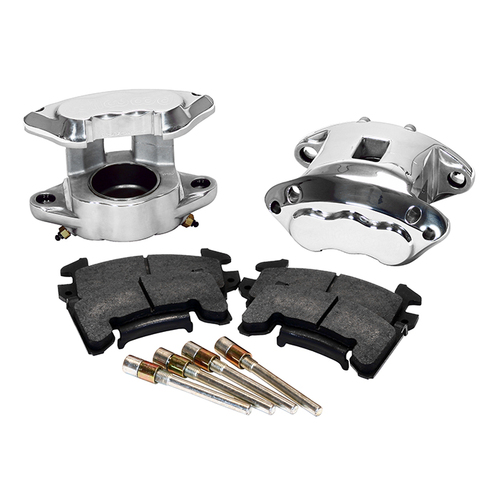 Wilwood Brake Kit, Front, D154 Caliper Kit, Floating, Rotor, Plain Face, Polished, Kit