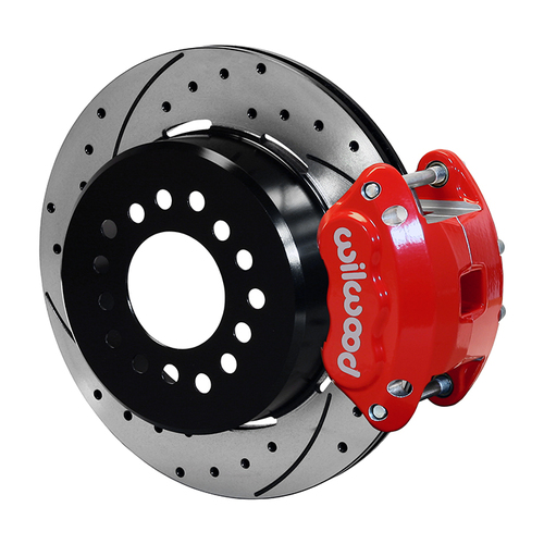 Wilwood Brake Kit, Rear, D154 Parking, Floating, 12.19 Rotor, SRP, Red, Mopar/Dana, Kit