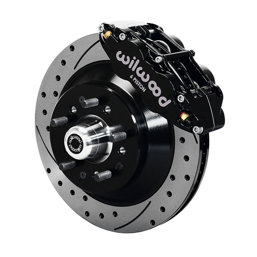 Wilwood Brake Kit, Front, FNSL6R Big Brake (Hub & 1PC Rotor), Radial, 12.88 Rotor, SRP, Black, For Buick, For Chevrolet, For GMC, Heidts, Olds, For P