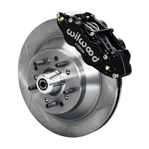 Wilwood Brake Kit, Front, FNSL6R Big Brake (Hub & 1PC Rotor), Radial, 12.88 Rotor, Plain Face, Black, Magnum, Kit