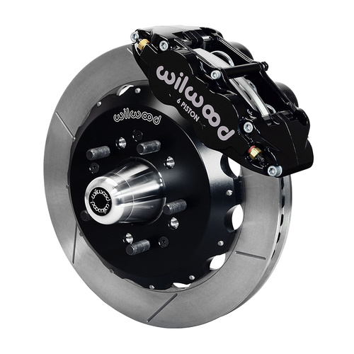 Wilwood Brake Kit, Front, FNSL6R Big Brake (Hub), Radial, 12.88 Rotor, Plain Face, Black, For Chevrolet, Heidts, Kit