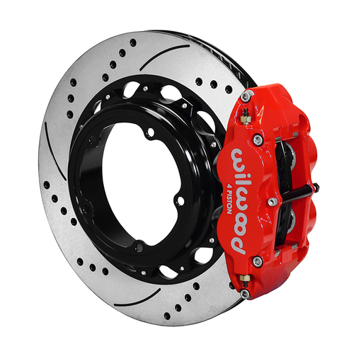 Wilwood Brake Kit, Rear, FNSL4R Big Brake Parking, Radial, 12.88 Rotor, SRP, Red, Strange Engineering Floater, Kit