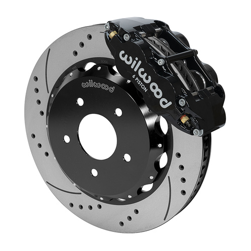 Wilwood Brake Kit, Front, FNSL6R Big Brake (Hat), Radial, 14.00 Rotor, SRP, Black, For Jeep, Kit