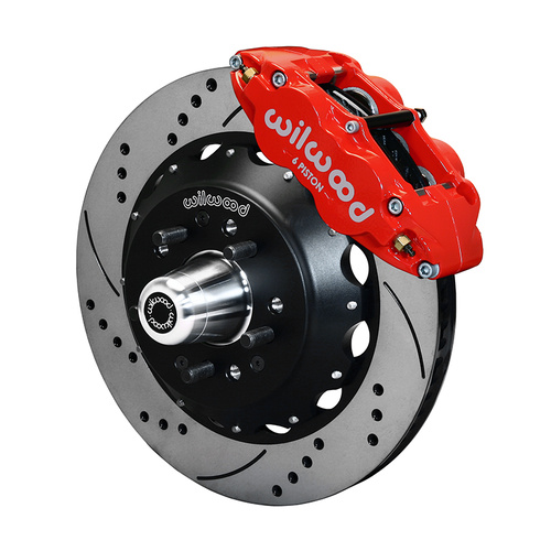 Wilwood Brake Kit, Front, FNSL6R Big Brake (Hub), Radial, 14.00 Rotor, SRP, Red, For Chevrolet, Kit
