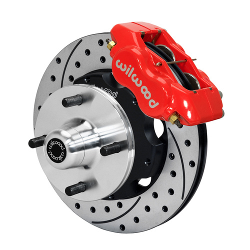 Wilwood Brake Kit, Front, FDLI Pro Series, Lug, 10.75 Rotor, SRP, Red, For Ford, For Mercury, Kit