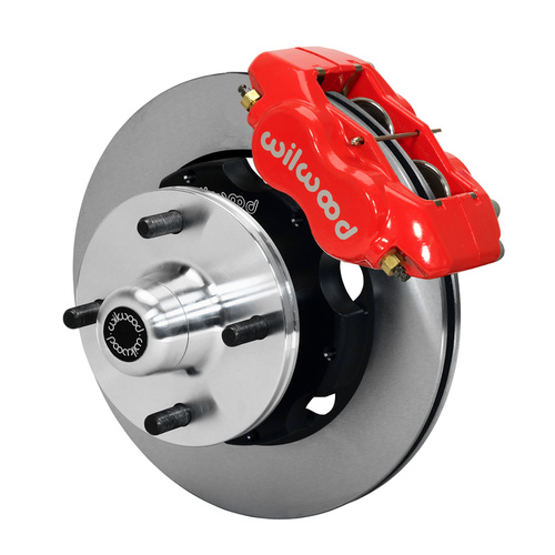 Wilwood Brake Kit, Front, FDLI Pro Series, Lug, 10.75 Rotor, Plain Face, Red, For Ford, For Mercury, Kit