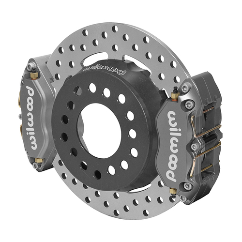 Wilwood Brake Kit, Rear, DP Dual SA Lug Drive Dynamic Drag, Lug, 11.44 Rotor, GT Slotted & Drilled, Black, Kit
