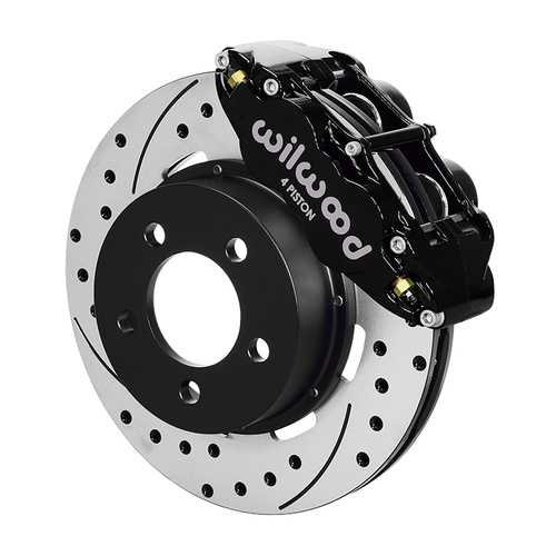 Wilwood Brake Kit, Front, FNSL4R Big Brake (Hat), Radial, 12.19 Rotor, SRP, Black, For Jeep, Kit