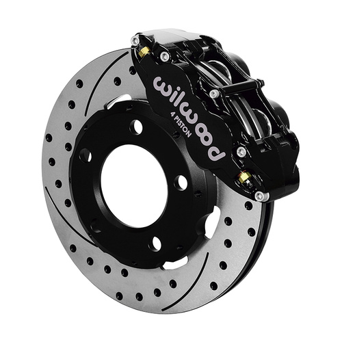 Wilwood Brake Kit, Front, FNSL4R Big Brake (Hat), Radial, 12.19 Rotor, SRP, Black, For Jeep, Kit