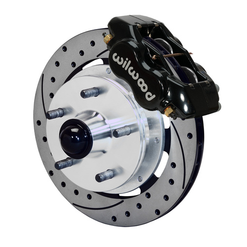 Wilwood Brake Kit, Front, FDLI Pro Series, Lug, 11.75 Rotor, SRP, Black, Olds, Kit