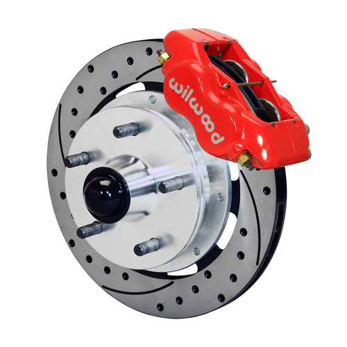 Wilwood Brake Kit, Front, FDLI Pro Series, Lug, 11.75 Rotor, SRP, Red, Olds, Kit