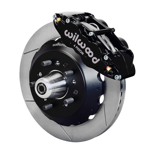 Wilwood Brake Kit, Front, FNSL6R Big Brake (Hub), Radial, 12.88 Rotor, Plain Face, Black, For Ford, For Mercury, Kit