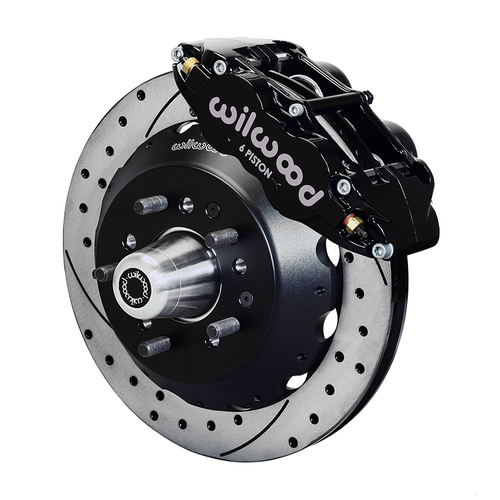 Wilwood Brake Kit, Front, FNSL6R Big Brake (Hub), Radial, 12.88 Rotor, SRP, Black, For Ford, For Mercury, Kit
