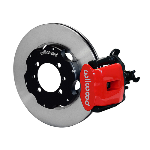 Wilwood Brake Kit, Rear, CPB Caliper, Radial, 11.00 Rotor, Plain Face, Red, OEM, w/Lines, Kit