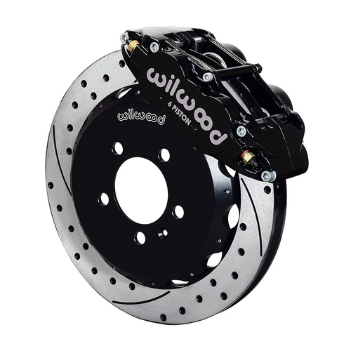 Wilwood Brake Kit, Front, FNSL6R Big Brake (Hat), Radial, 12.88 Rotor, SRP, Black, Audi, Volkswagen, w/Lines, Kit