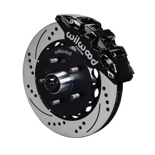 Wilwood Brake Kit, Front, AERO6 Big Brake Truck, Radial, 14.25 Rotor, SRP, Black, For Ford, For Lincoln, w/Lines, Kit