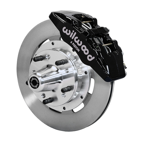 Wilwood Brake Kit, Front, DP6 Big Brake (Hub), Lug, 12.19 Rotor, Plain Face, Black, For Buick, For Chevrolet, Olds, For Pontiac, Kit