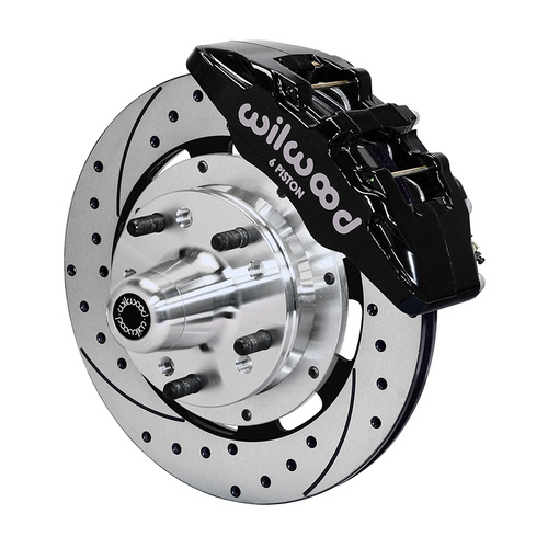 Wilwood Brake Kit, Front, DP6 Big Brake (Hub), Lug, 12.19 Rotor, SRP, Black, For Buick, For Chevrolet, Olds, For Pontiac, Kit