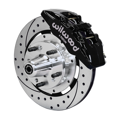 Wilwood Brake Kit, Front, DP6 Big Brake (Hub), Lug, 12.19 Rotor, SRP, Black, For Buick, For Chevrolet, Olds., For Pontiac, Kit