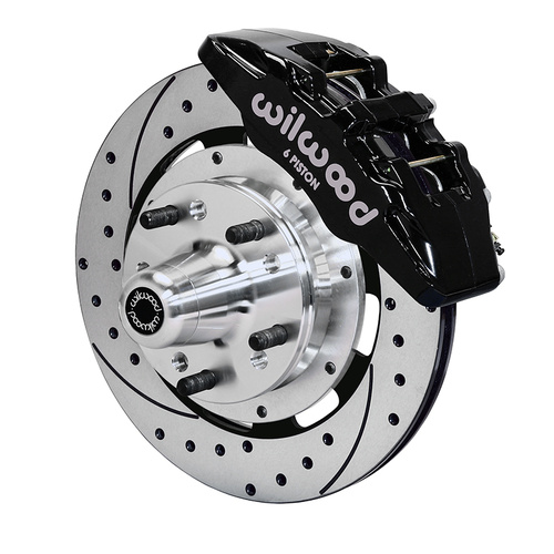 Wilwood Brake Kit, Front, DP6 Big Brake (Hub), Lug, 12.19 Rotor, SRP, Black, For Buick, For Chevrolet, For GMC, For Isuzu, Olds., For Pontiac, Kit