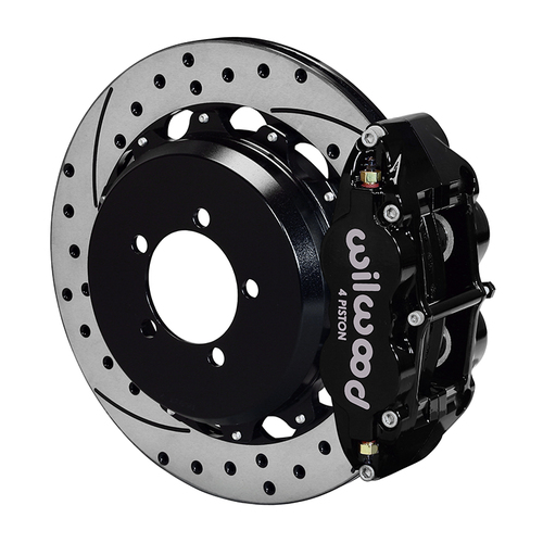 Wilwood Brake Kit, Rear, FNSL4R Big Brake For OE Parking Brake, Radial, 12.88 Rotor, SRP, Black, OEM, w/Lines, Kit