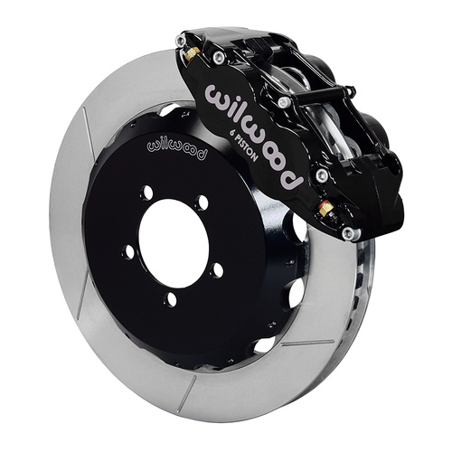 Wilwood Brake Kit, Front, FNSL6R Big Brake (Hat), Radial, 13.06 Rotor, Plain Face, Black, For Subaru, w/Lines, Kit