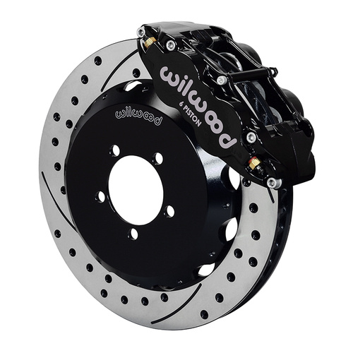 Wilwood Brake Kit, Front, FNSL6R Big Brake (Hat), Radial, 13.06 Rotor, SRP, Black, For Subaru, w/Lines, Kit