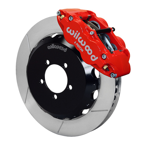 Wilwood Brake Kit, Front, FNSL6R Big Brake (Hat), Radial, 13.06 Rotor, Plain Face, Red, For Subaru, w/Lines, Kit