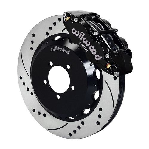 Wilwood Brake Kit, Front, FNSL6R Big Brake (Hat), Radial, 14.00 Rotor, SRP, Black, For Subaru, w/Lines, Kit