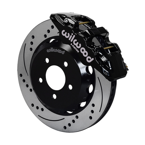 Wilwood Brake Kit, Front, AERO6 Big Brake, Radial, 14.00 Rotor, SRP, Black, For Subaru, w/Lines, Kit