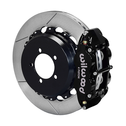 Wilwood Brake Kit, Rear, FNSL4R Big Brake For OE Parking Brake, Radial, 12.88 Rotor, Plain Face, Black, OEM, w/Lines, Kit