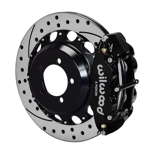 Wilwood Brake Kit, Rear, FNSL4R Big Brake For OE Parking Brake, Radial, 12.88 Rotor, SRP, Black, OEM, w/Lines, Kit