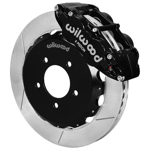 Wilwood Brake Kit, Front, FNSL6R Big Brake (Hat), Radial, 12.88 Rotor, Plain Face, Black, For Mazda, w/Lines, Kit