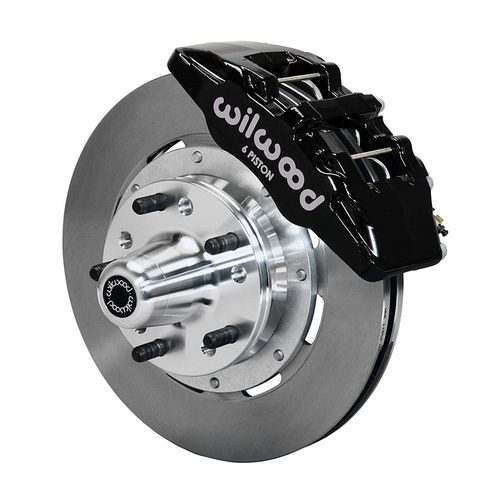 Wilwood Brake Kit, Front, DP6 Big Brake (Hub), Lug, 12.19 Rotor, Plain Face, Black, For Chevrolet, Kit