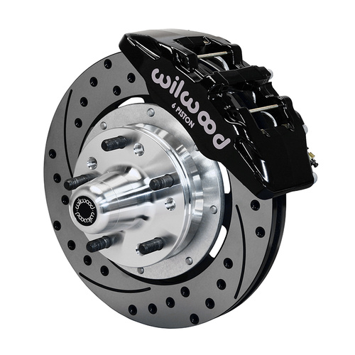 Wilwood Brake Kit, Front, DP6 Big Brake (Hub), Lug, 12.19 Rotor, SRP, Black, For Chevrolet, Kit