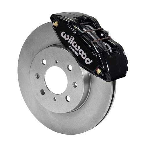 Wilwood Brake Kit, Front, Forged DPHA Caliper & Rotor, Plain Face, Lug, 10.32 Rotor, Plain Face, Black, For Acura, For Honda, Kit