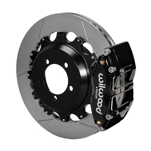Wilwood Brake Kit, Rear, NDPR13-DS For OE Parking Brake, Radial, 12.88 Rotor, Plain Face, Black, OEM, w/Lines, Kit