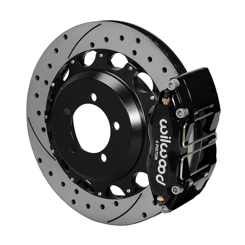 Wilwood Brake Kit, Rear, NDPR13-DS For OE Parking Brake, Radial, 12.88 Rotor, SRP, Black, OEM, w/Lines, Kit